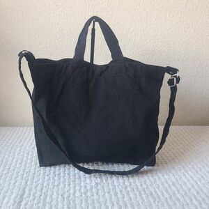 Baggu Black 100% Cotton Shoulder Bag